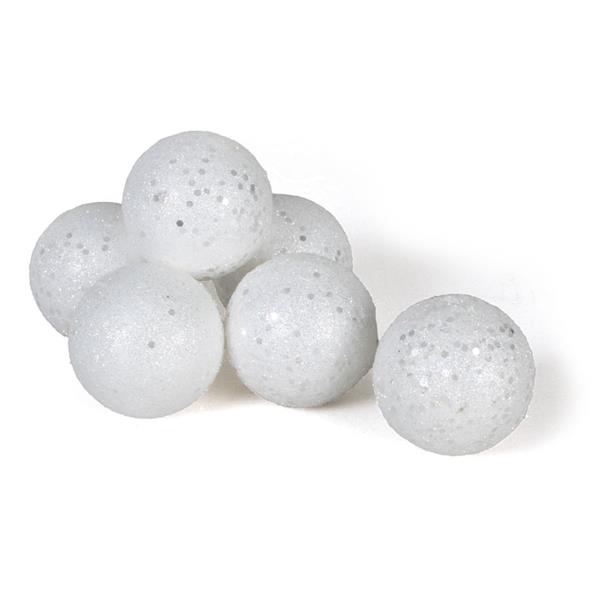 Bolas de nieve brillante.