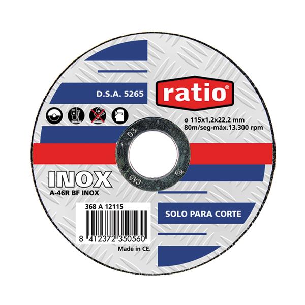 Disco corte inox/metal RATIO.