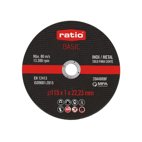 Disco corte inox/metal RATIO Basic