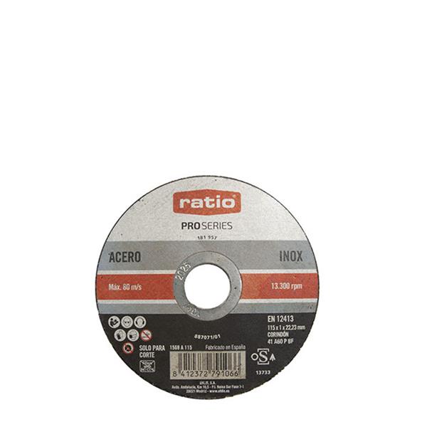 Disco corte inox/metal RATIO ProSeries