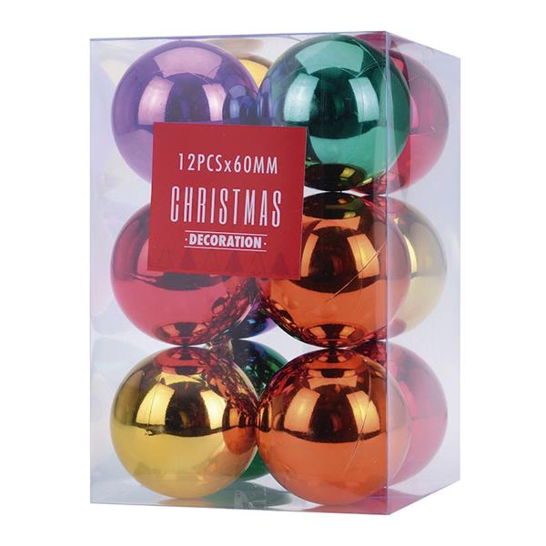 Juego de 12 bolas de Navidad