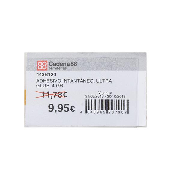 Portaprecios imantado