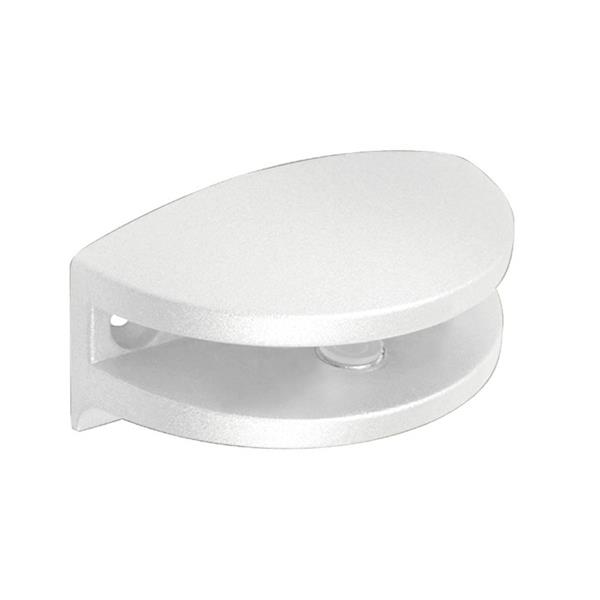 Soporte metálico ovalado estante cristal