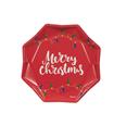 8 platos estrella. Xmas Light. 23 cm.(Min. 12 unidades)