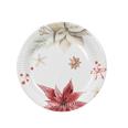 8 platos. Winter Rose. 23 cm. (Min 12 unidades)