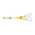 AMARRE Doble cinta con absorbedor energia y mosquetones regulable 1,5-2 m.