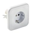 BASE EMPOTRAR PORCELANA 16A-250V DUOLE