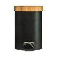 CUBO  PEDAL SERIE NATUREO.  3L.NEGRO BAMBU