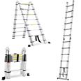 ESCALERA  TELESCOPICA TUBULAR SCAL 13 PELDA&Ntilde;OS (0.85 A 3.8MTS)